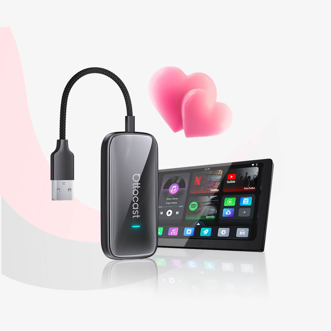 OTTOCAST® Play2Video Ultra Adattatore All-in-1 Con App Hub