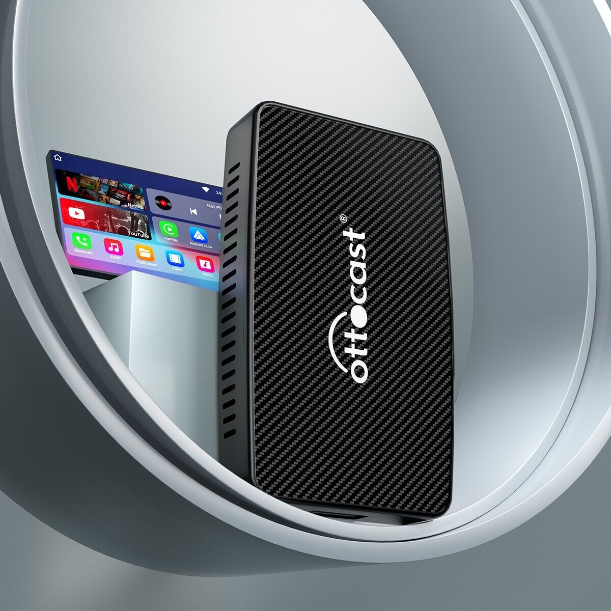 Ottocast® Play2Video Pro Adattatore 3 in 1 con YouTube e Netflix