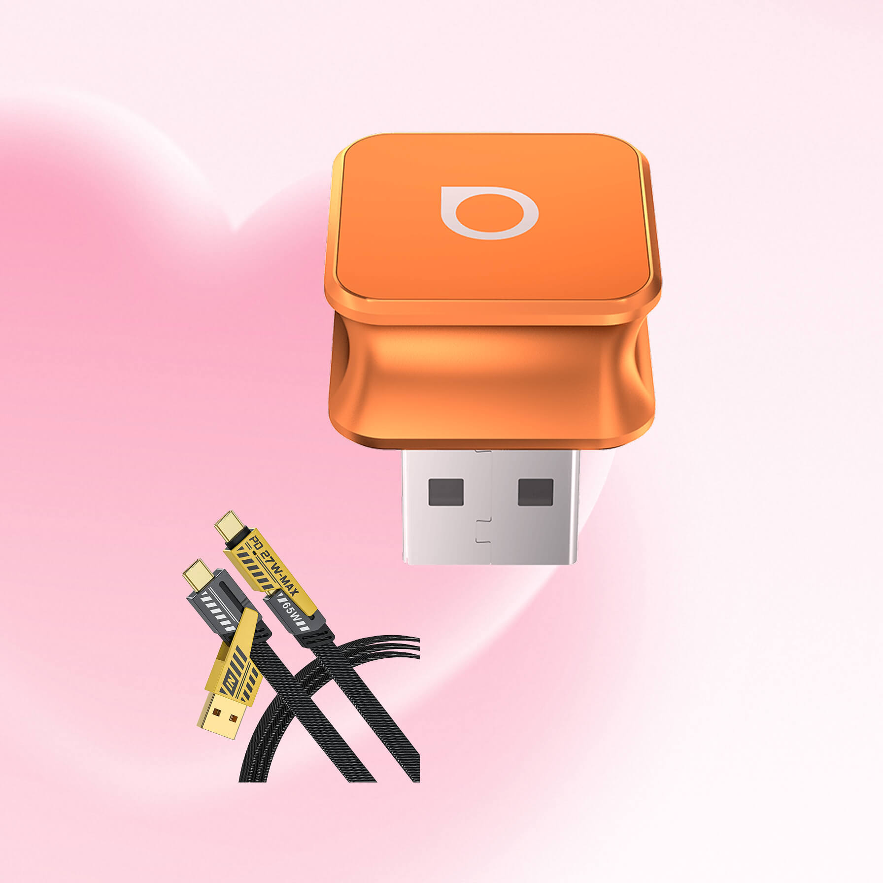 OTTOCAST®Mini cube 3.0 Adapter - Cosmic Orange