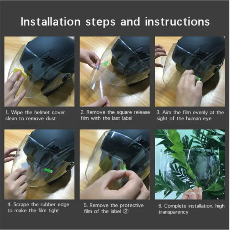 Motorcycle Helmet Waterproof Lens Film 